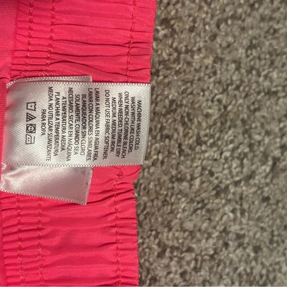 Danskin Bright Pink and White Athletic Shorts - Picture 4 of 6